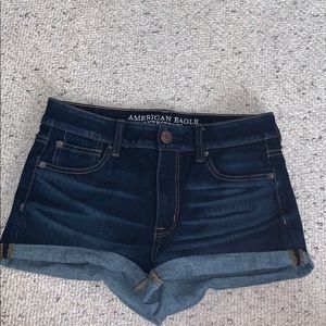 Dark Wash American Eagle Shorts